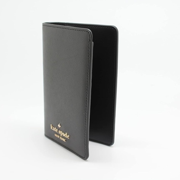 kate spade Accessories - NEW Kate Spade Madison Saffiano Leather Passport Case Holder Black KC577 NWT